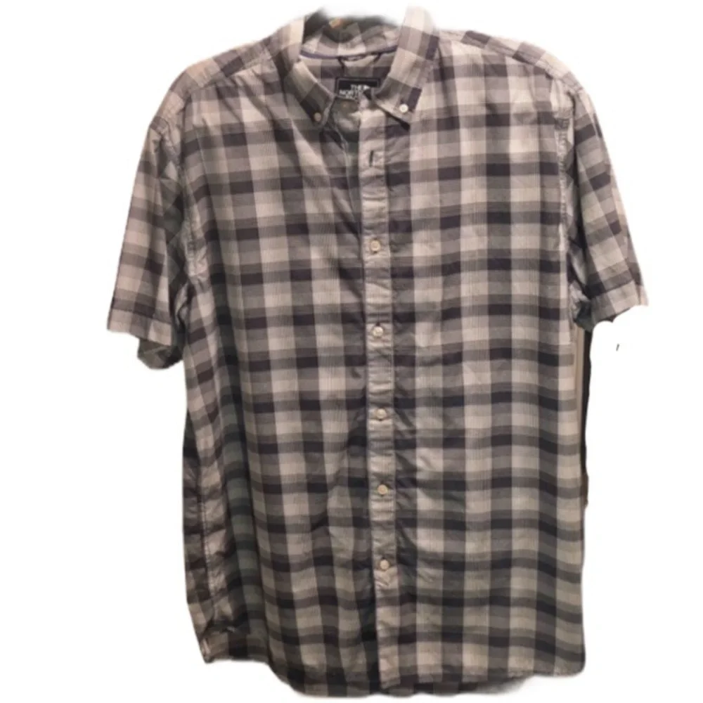The North Face Gray/White Short Sleeve Shirt